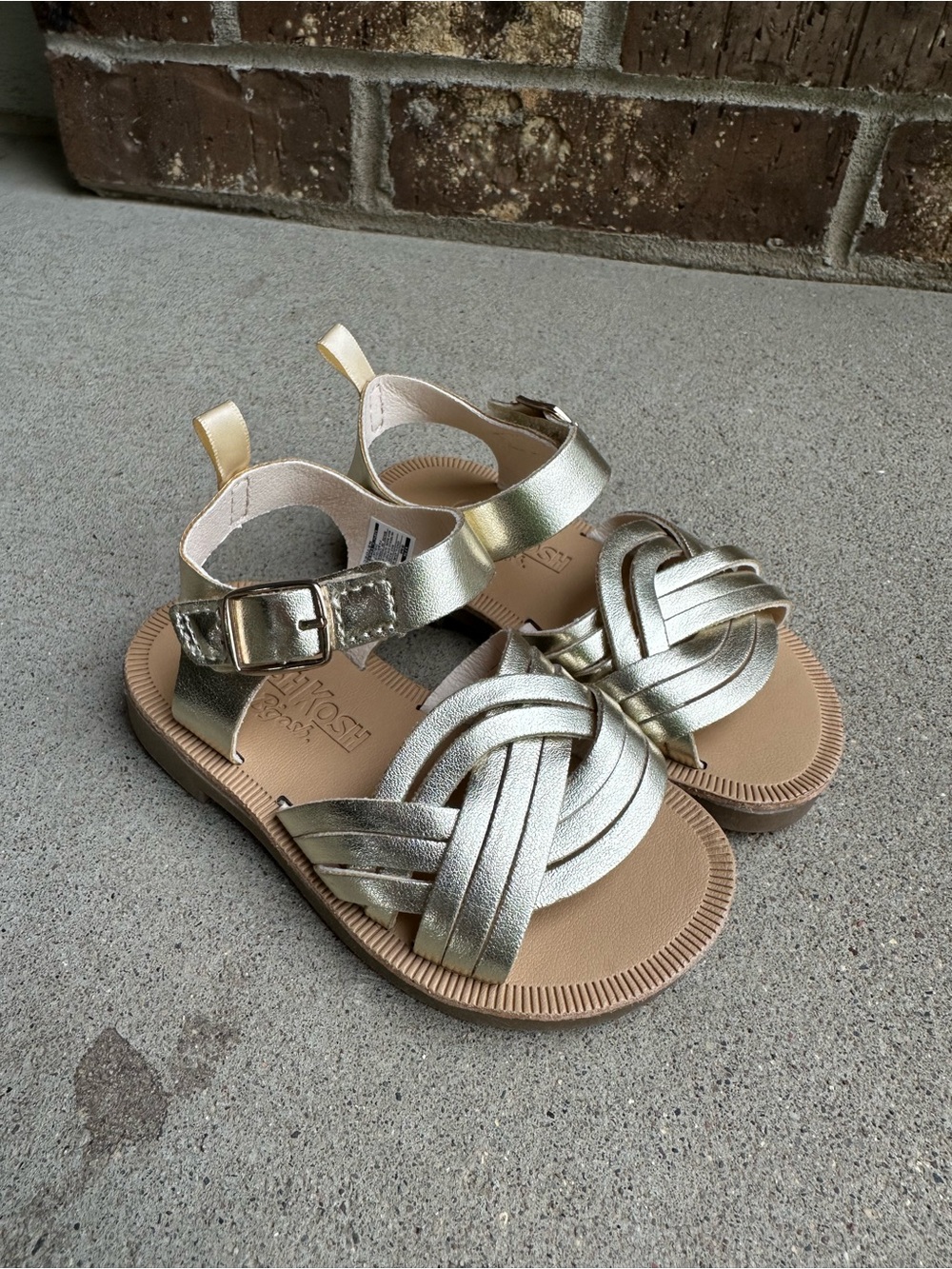 Oshkosh B’gosh Baby Gold Strap Sandals